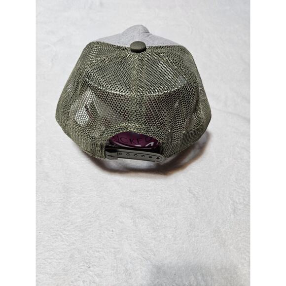 Tommy Bahama Trucker Hat Cap Snap Back Gray Green Adjustable Mountains Outdoor - Picture 3 of 7